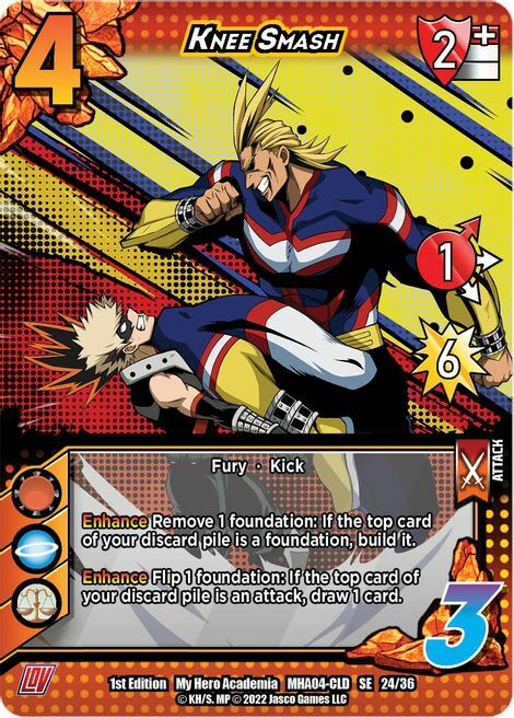 Knee Smash Card Front