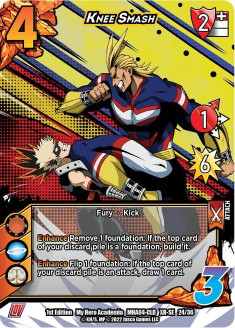 Knee Smash Card Front