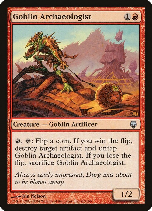 Goblin Archaeologist Card Front