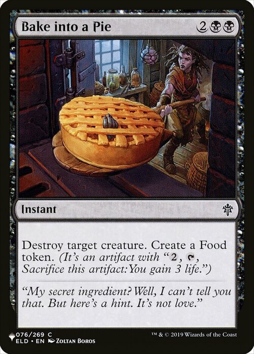 Bake into a Pie Card Front