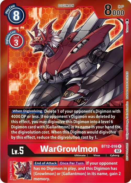 WarGrowlmon Card Front