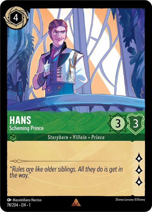 Hans - Scheming Prince Card Front