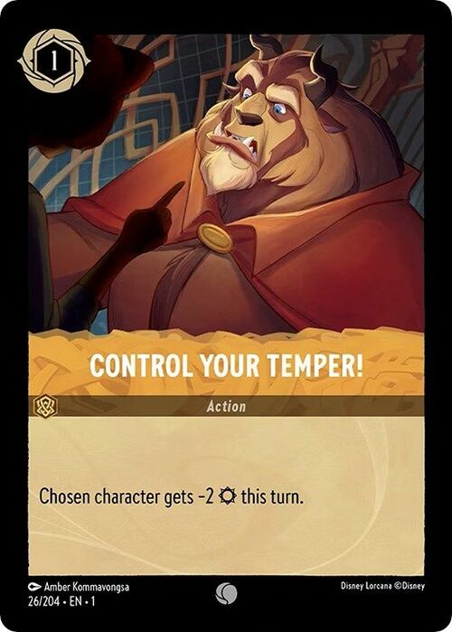 Control Your Temper! Card Front