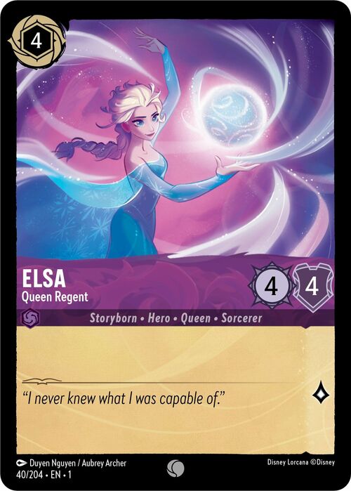 Elsa - Queen Regent Card Front