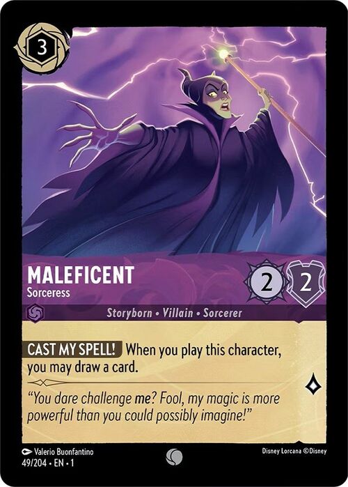 Maleficent - Sorceress Card Front