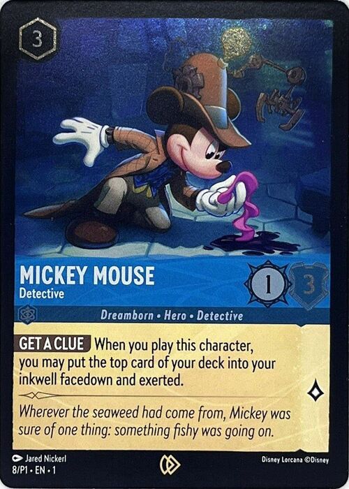 Mickey Mouse - Detective Card Front