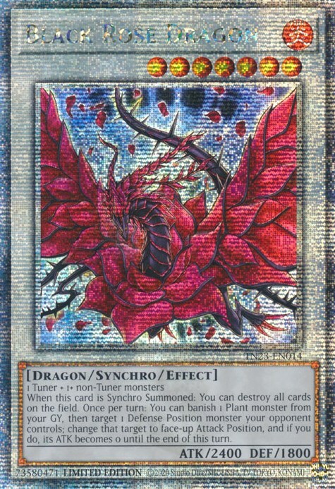 Black Rose Dragon Card Front