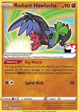 Radiant Hawlucha Card Front