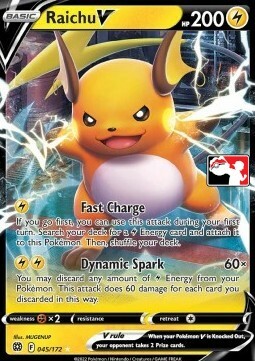 Raichu V Card Front