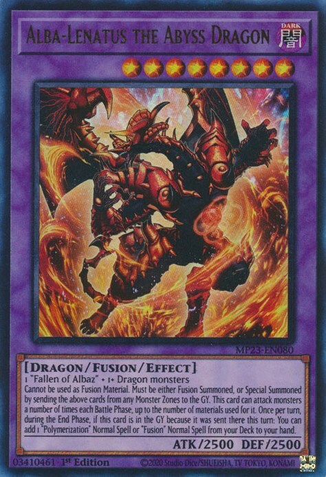 Alba-Lenatus the Abyss Dragon Card Front