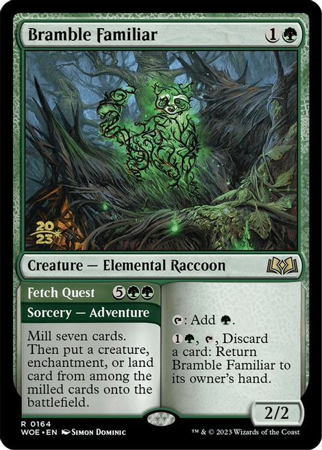 Bramble Familiar // Fetch Quest Card Front