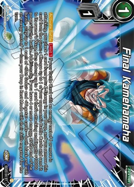 Final Kamehameha Card Front