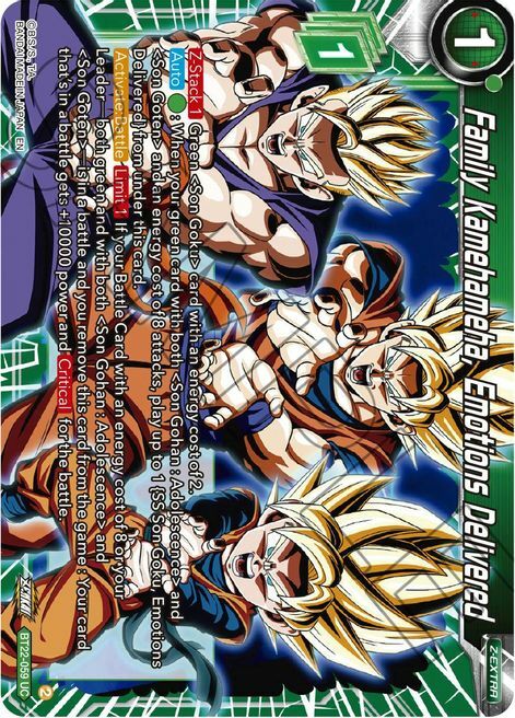 Family Kamehameha, Emotions Delivered Card Front