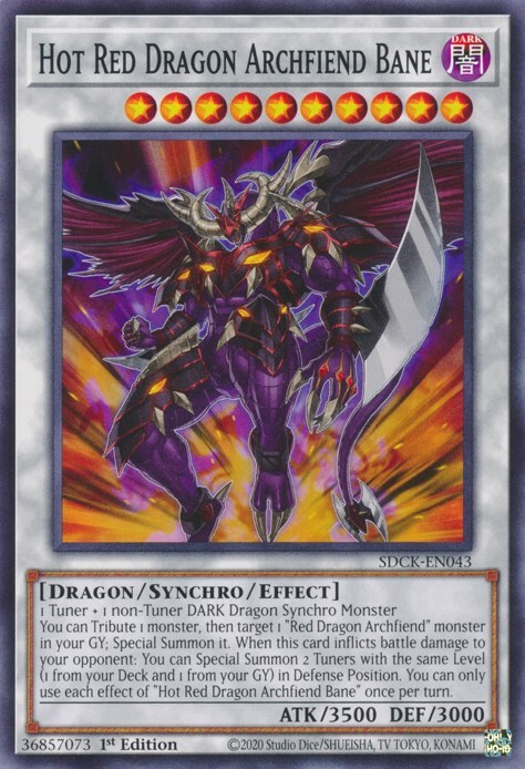 Hot Red Dragon Archfiend Bane Card Front