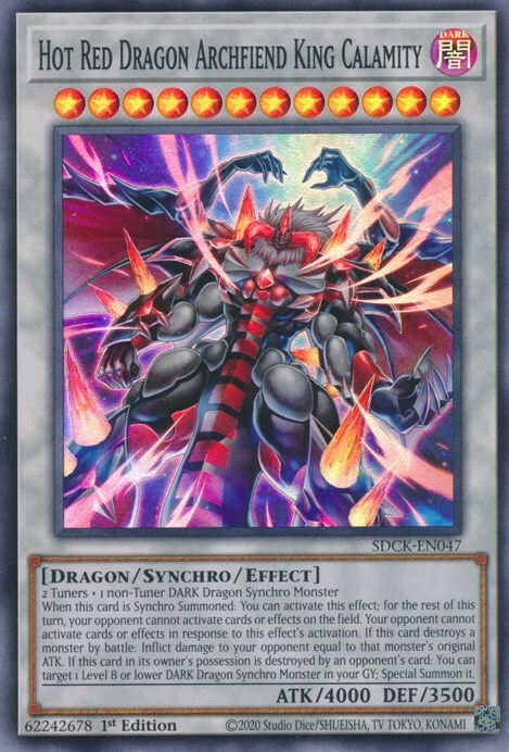 Hot Red Dragon Archfiend King Calamity Card Front