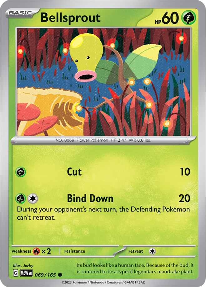 Pokemon 1st top Gen Bellsprout Card