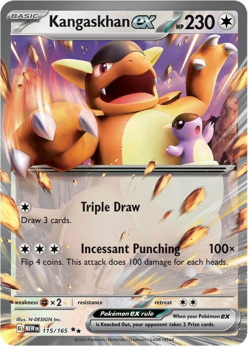 Kangaskhan ex Card Front