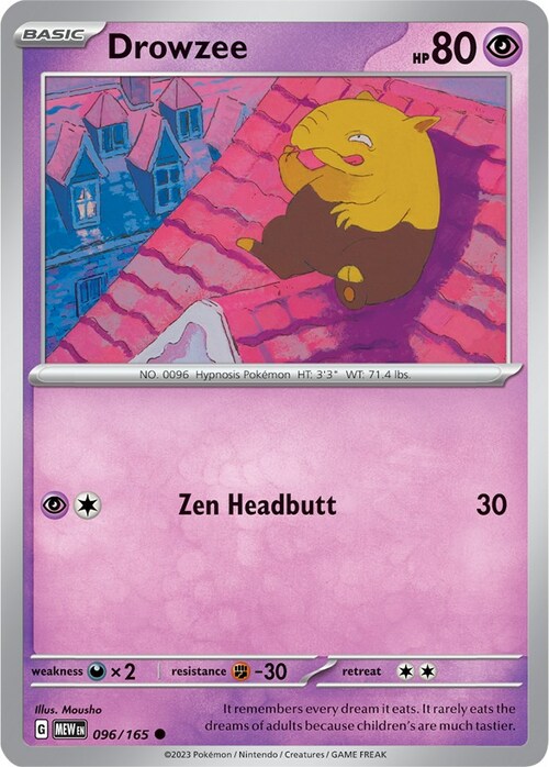 Drowzee Card Front