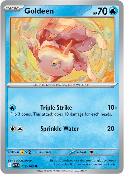 Goldeen Card Front