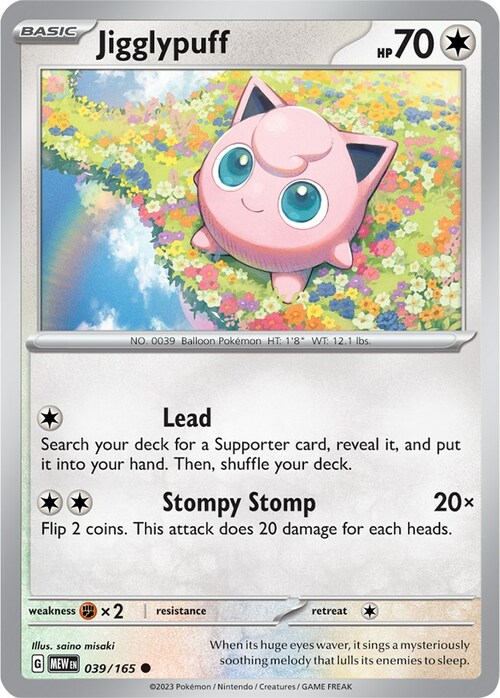 Jigglypuff Card Front