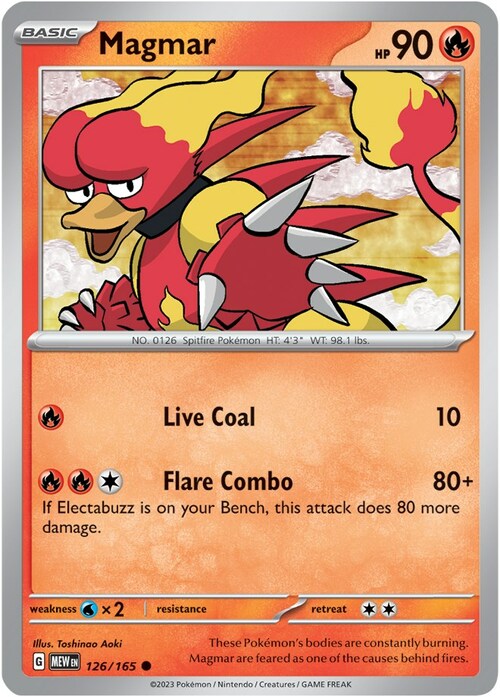 Magmar Card Front