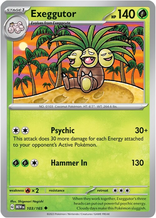 Exeggutor Card Front