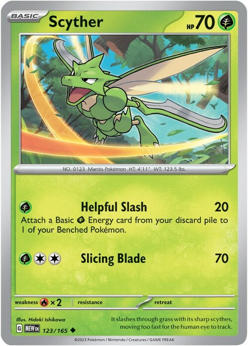 Scyther Card Front