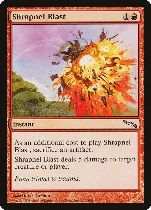 Shrapnel Blast Card Front