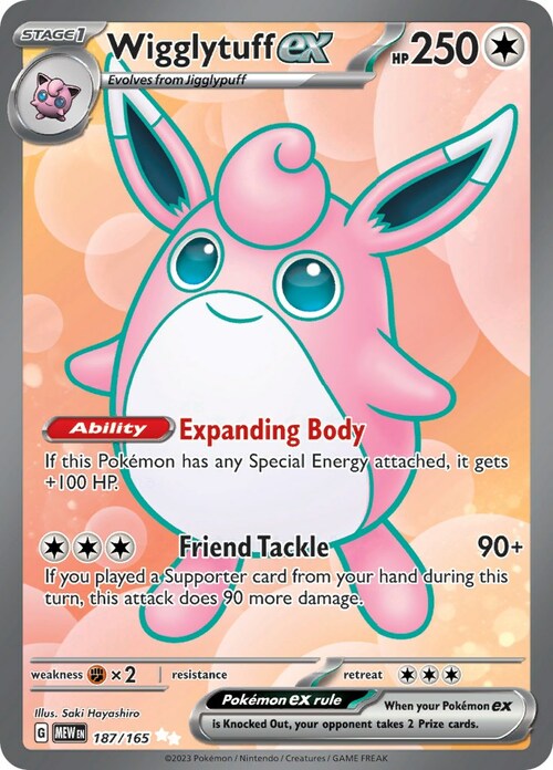 Wigglytuff ex Card Front