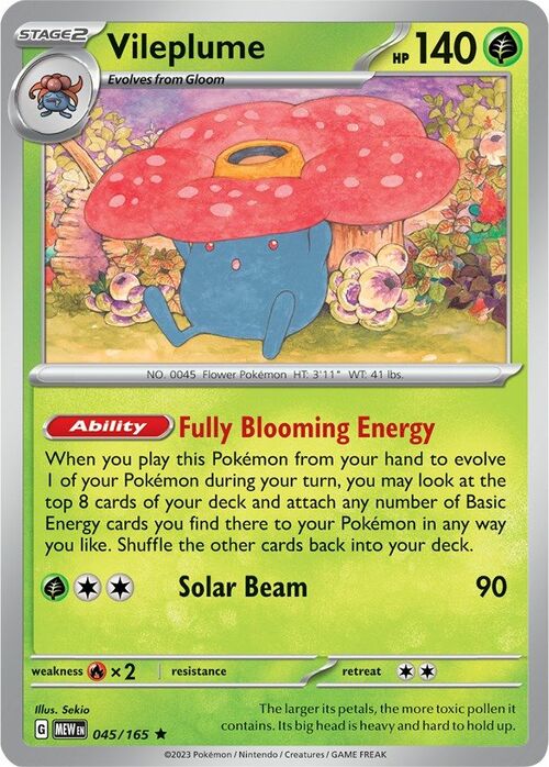 Vileplume Card Front