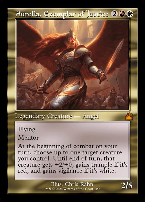 Aurelia, Exemplar of Justice Card Front