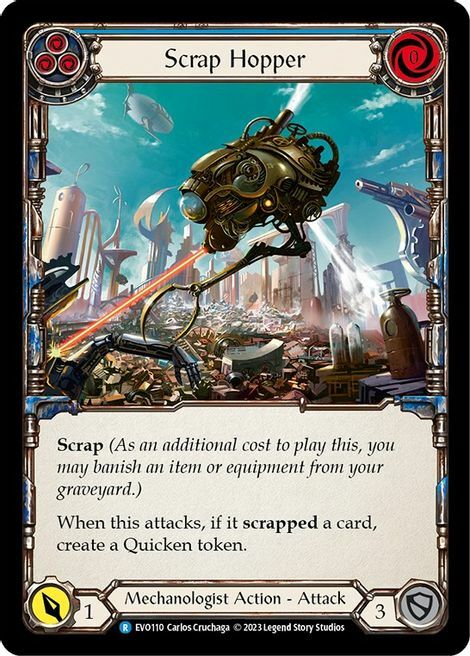 Scrap Hopper - Blue Card Front