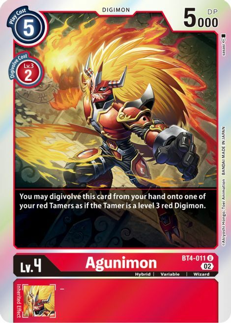 Agunimon Card Front