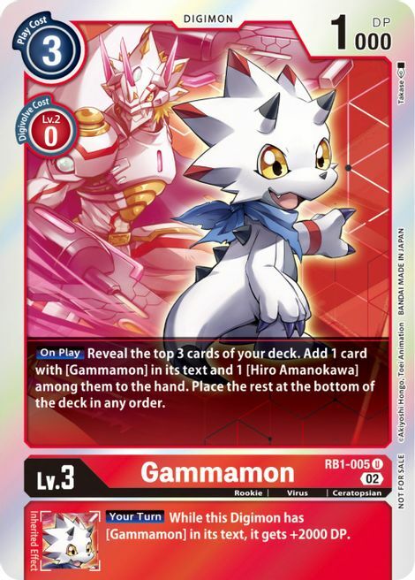 Gammamon Card Front