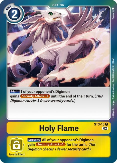 Holy Flame Card Front