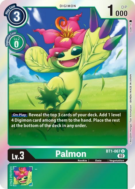 Palmon Card Front