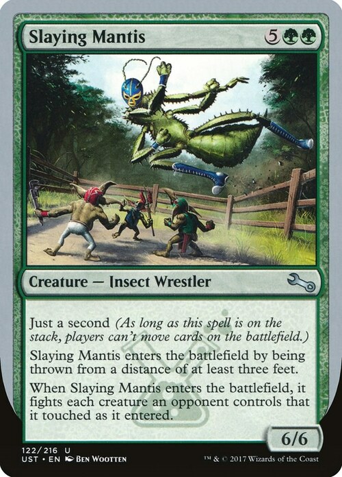 Slaying Mantis Card Front