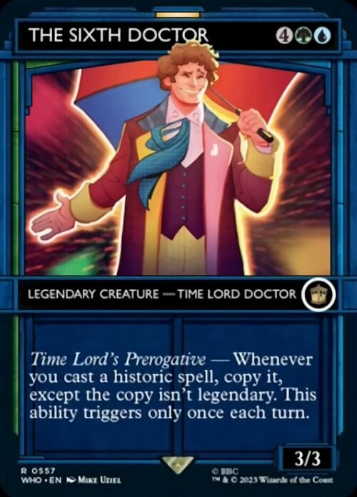 The Sixth Doctor Card Front