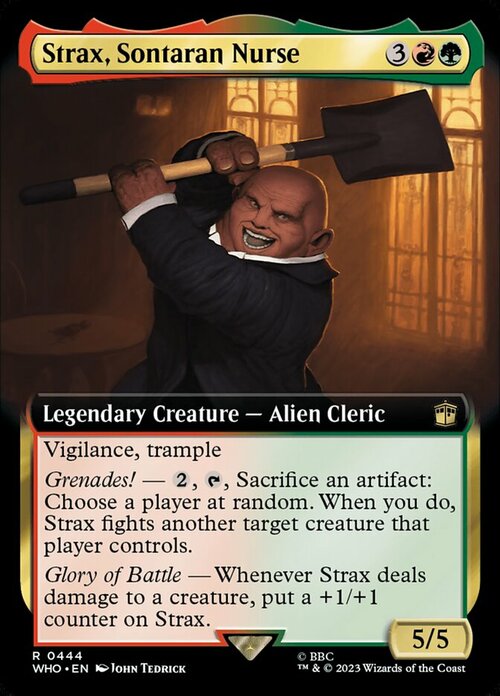 Strax, Sontaran Nurse Card Front