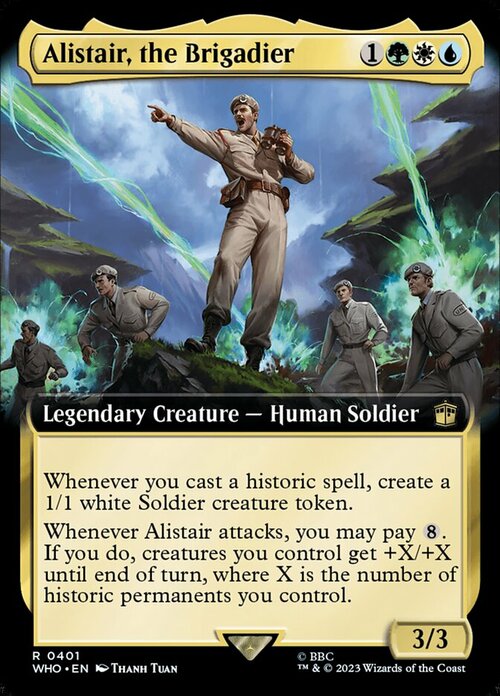 Alistair, the Brigadier Card Front