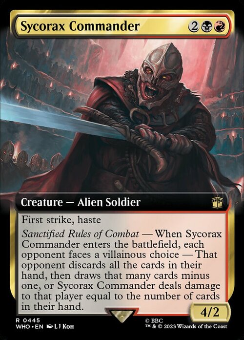 Sycorax Commander Card Front