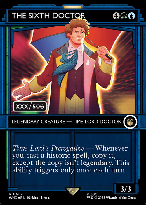 The Sixth Doctor Card Front