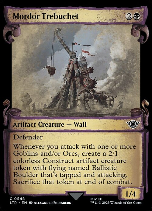 Mordor Trebuchet Card Front