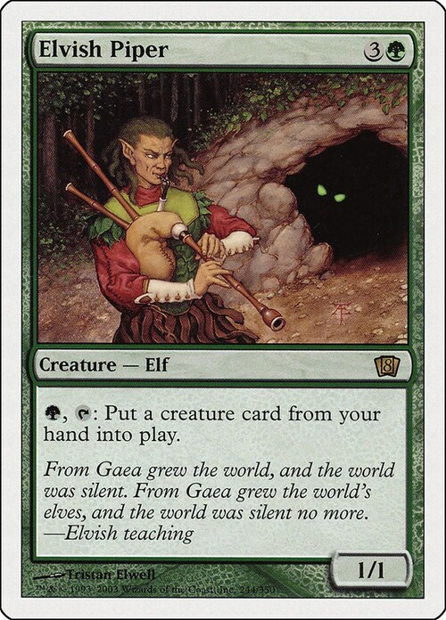 Elvish Piper Card Front