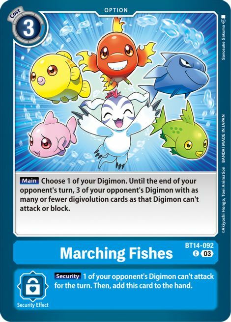 Marching Fishes Card Front