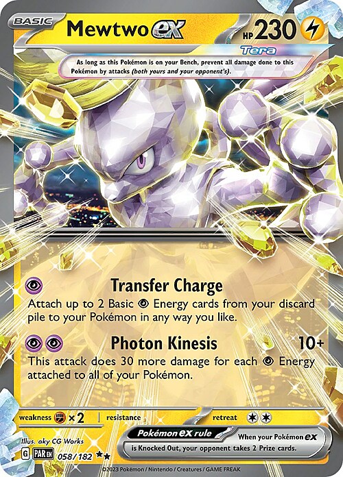 Mewtwo ex Card Front