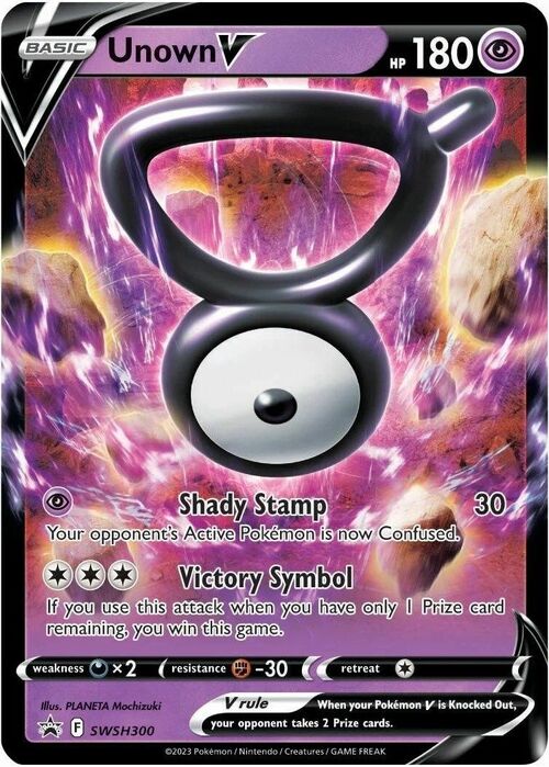 Unown V Card Front