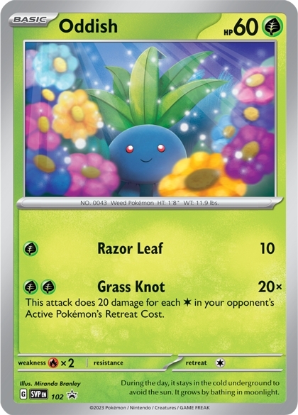 Oddish Card Front