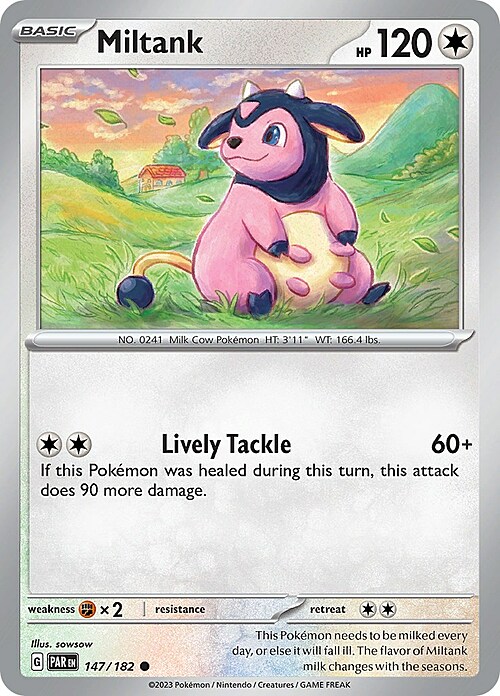 Miltank Card Front