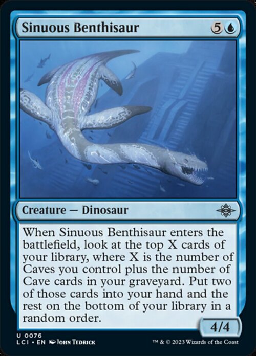 Sinuous Benthisaur Card Front